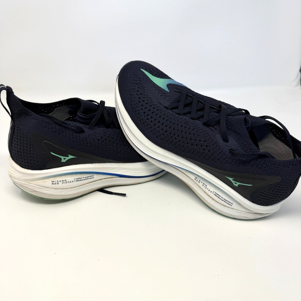 Mizuno Neo Vista 2 Athletic Sneaker Blue Knit Running Sports Men's 8